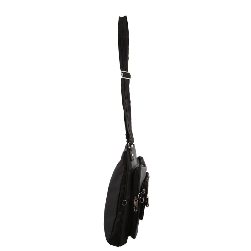 Load image into Gallery viewer, Pierre Cardin Nylon Cross Body RFID Anti-Theft Slash Proof Bag - Black-2
