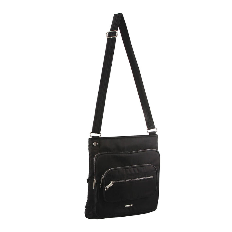 Load image into Gallery viewer, Pierre Cardin Nylon Cross Body RFID Anti-Theft Slash Proof Bag - Black-0
