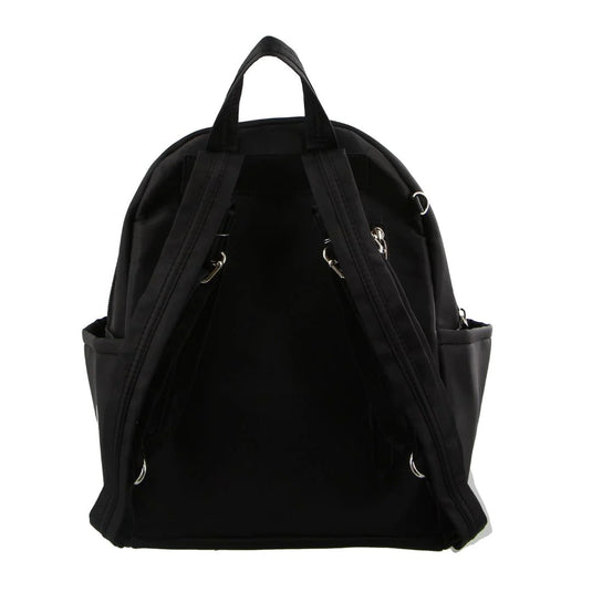 Pierre Cardin Nylon Backpack RFID Anti-Theft Slash Proof - Black-3