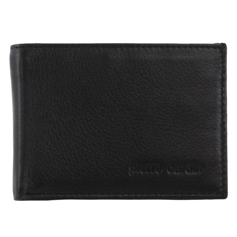 Load image into Gallery viewer, Pierre Cardin Mens Leather RFID Italian Two-Tone Wallet - Black Cognac-3
