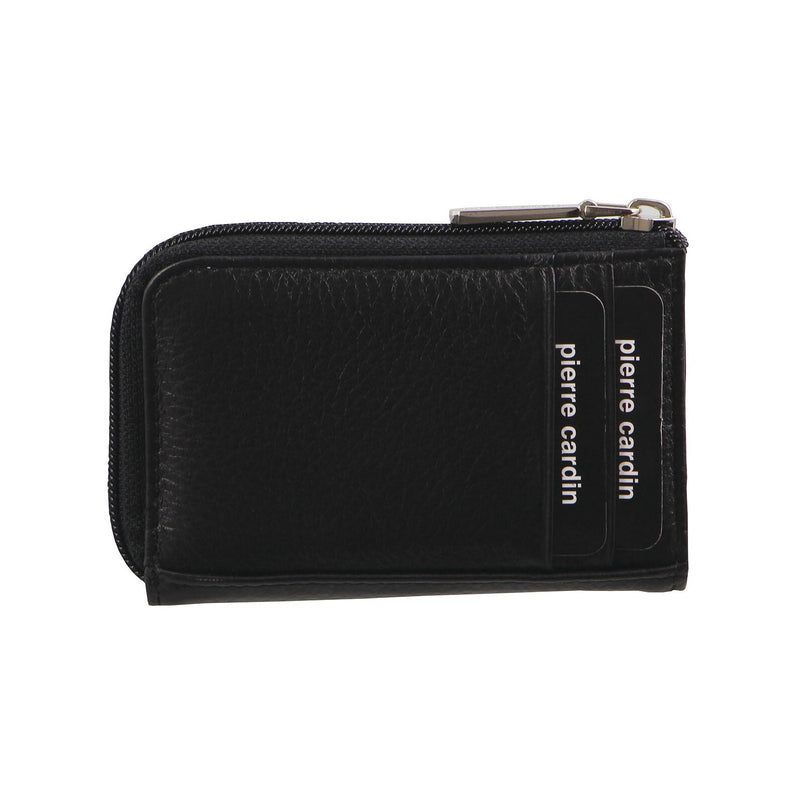 Load image into Gallery viewer, Pierre Cardin Mens Key &amp; Credit Card Holder Italian Leather Wallet - Black-2
