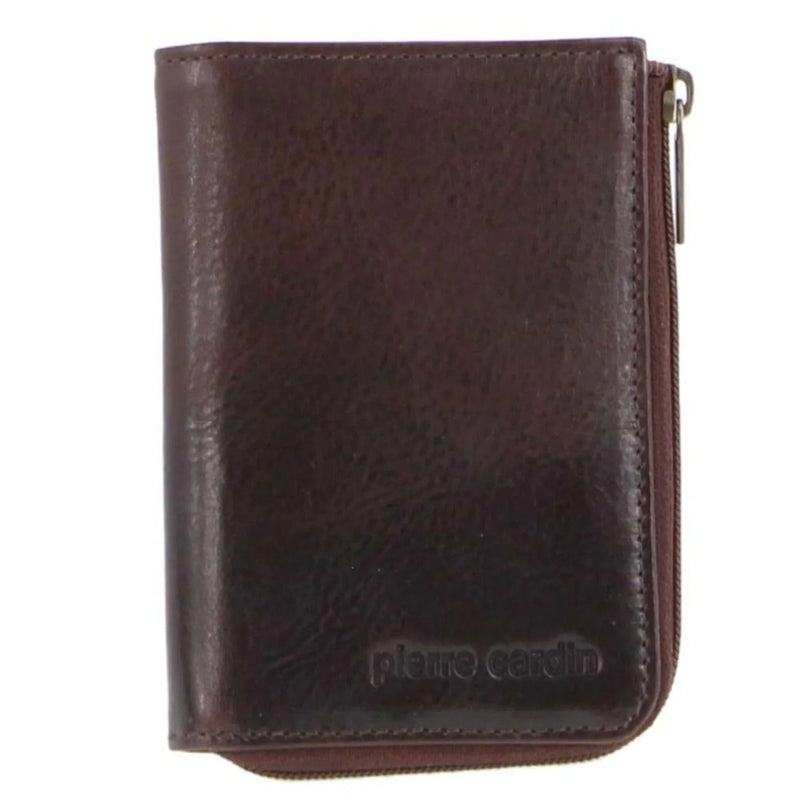 Load image into Gallery viewer, Pierre Cardin Mens Key &amp; Credit Card Holder Italian Leather Wallet - Chocolate-3
