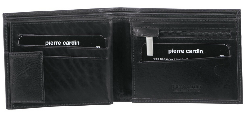 Load image into Gallery viewer, Pierre Cardin Mens Soft Rustic Leather RFID Protected Wallet - Black-1

