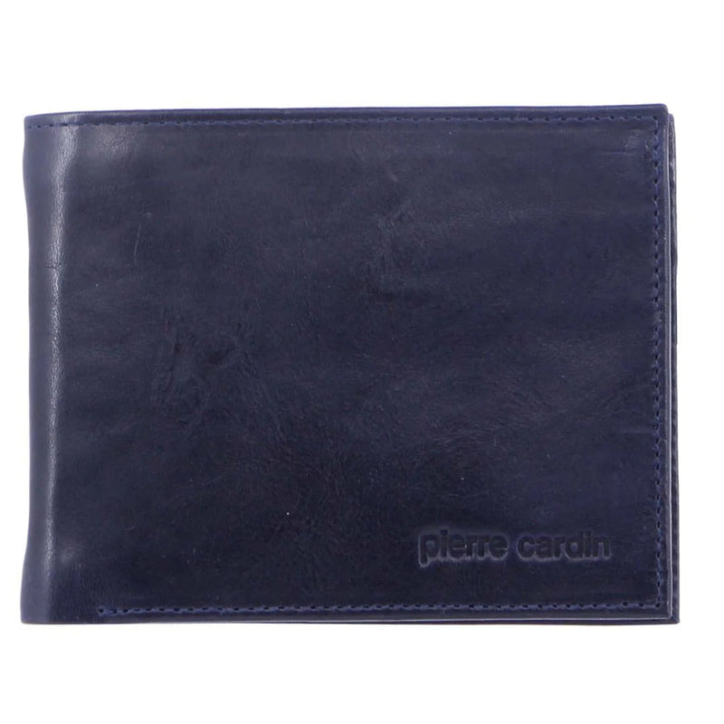 Load image into Gallery viewer, Pierre Cardin Mens Soft Rustic Leather RFID Protected Wallet - Midnight Navy-1
