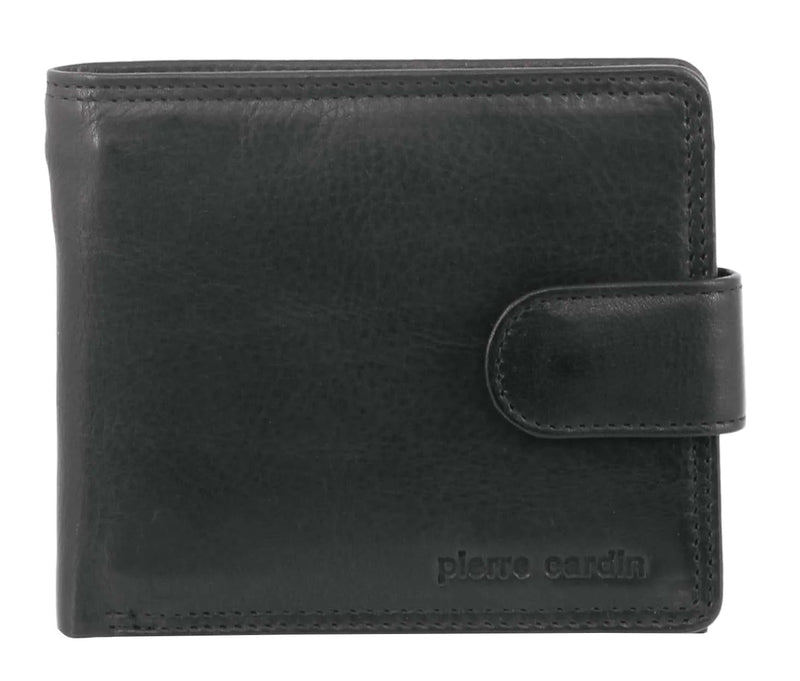 Load image into Gallery viewer, Pierre Cardin Mens Wallet Soft Rustic Leather RFID Blocking Protected - Black-2
