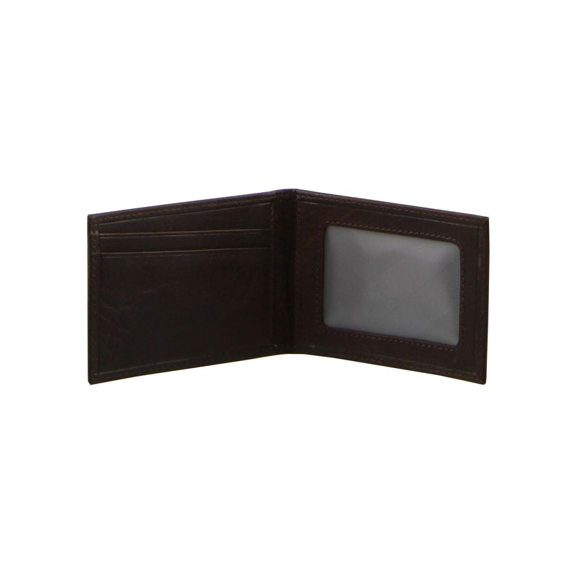 Load image into Gallery viewer, Pierre Cardin Mens Rustic Leather Bi-Fold Wallet Card Holder - Brown-3
