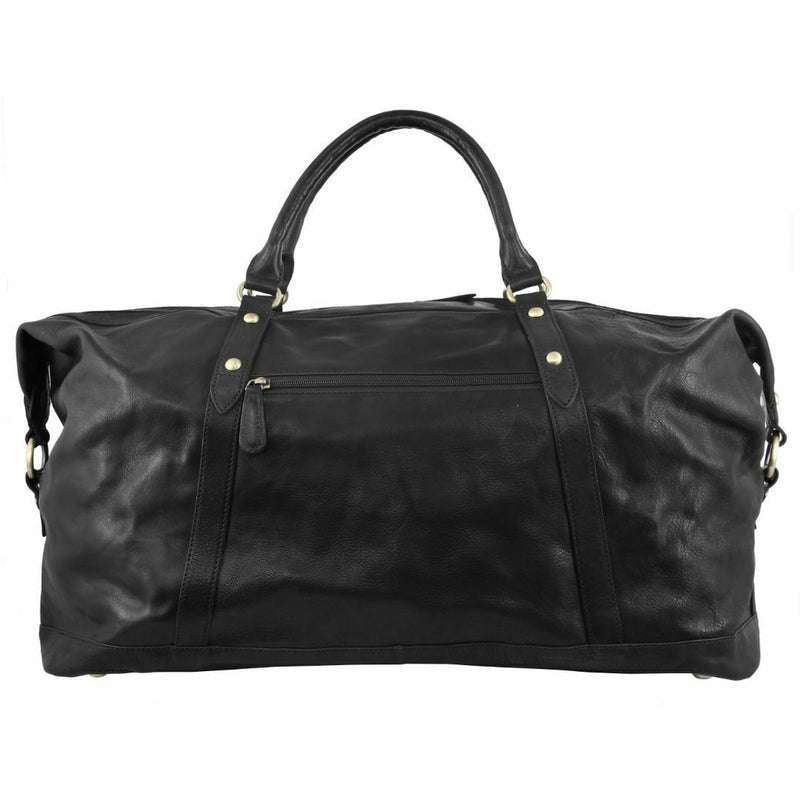 Load image into Gallery viewer, Pierre Cardin Rustic Leather Business Overnight Bag Unisex Duffle Bag Travel - Black-3

