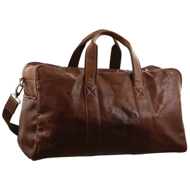 Load image into Gallery viewer, Pierre Cardin Rustic Leather Travel Bag Overnight Business - Chestnut-1
