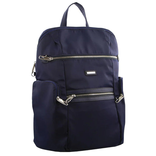 Pierre Cardin Nylon RFID Anti Theft Slash Proof Backpack Bag - Navy-0