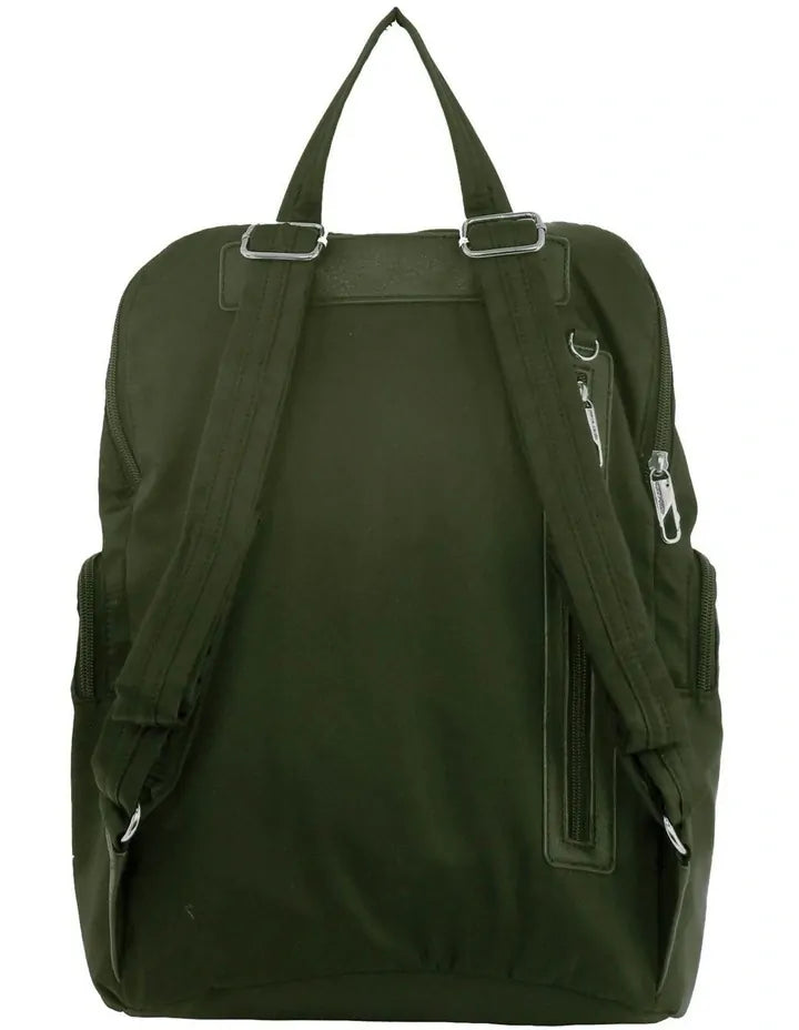 Load image into Gallery viewer, Pierre Cardin Nylon RFID Anti Theft Slash Proof Travel Backpack Bag - Olive-3
