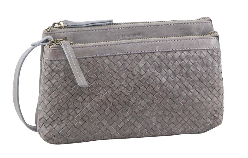 Load image into Gallery viewer, Pierre Cardin Woven Ladies Crossbody/ Clutch Bag - Sky Blue-1
