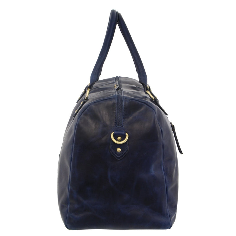 Load image into Gallery viewer, Pierre Cardin Pierre Cardin Smooth Leather Overnight Bag Luggage Weekend Duffle - Midnight-2
