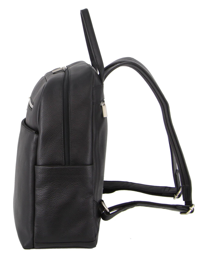 Load image into Gallery viewer, Pierre Cardin Mens Leather Business Backpack - Black-3
