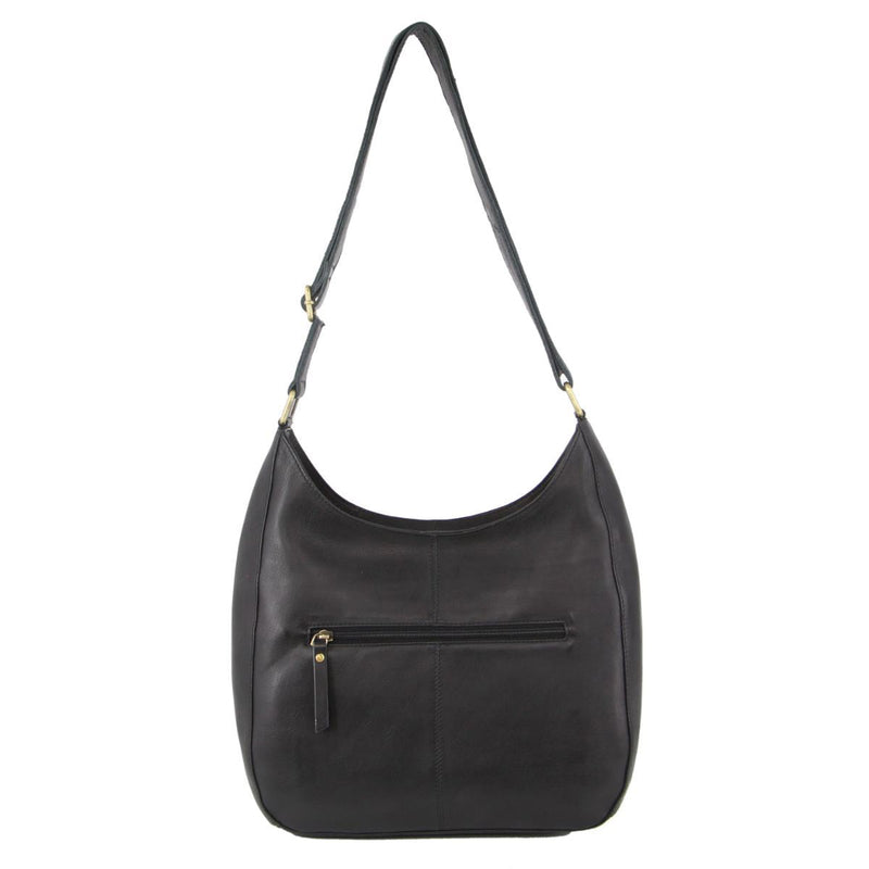 Load image into Gallery viewer, Pierre Cardin Womens Italian Leather Bag Perforated Cross Body Travel - Black-3
