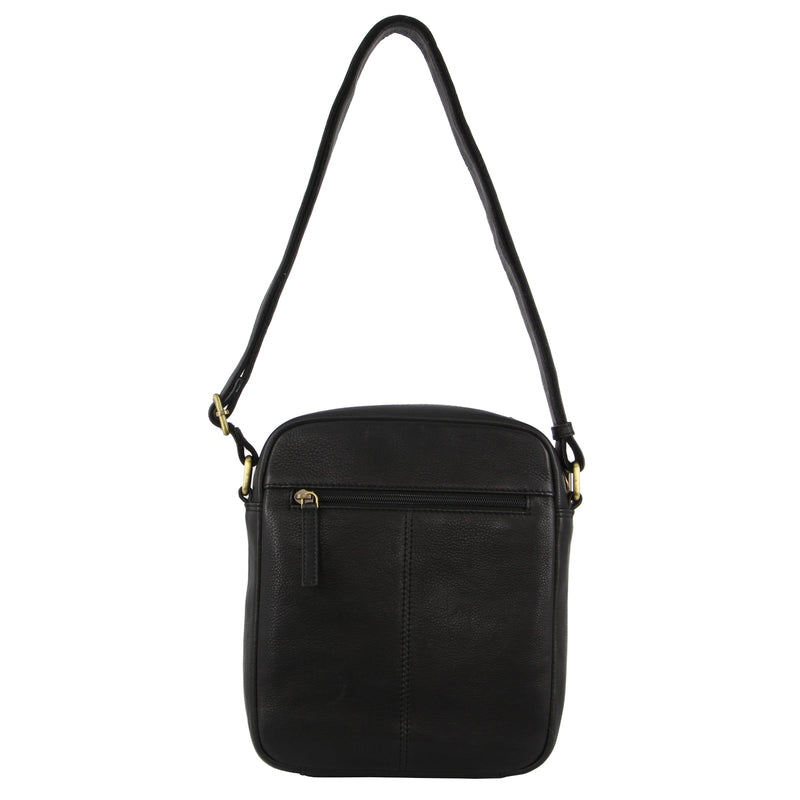 Load image into Gallery viewer, Pierre Cardin Mens Leather Cross-Body Bag Organiser - Black-3
