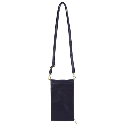 Pierre Cardin Ladies Leather Cross Body Bag/Wallet Bag/Clutch Wallet - Indigo-3