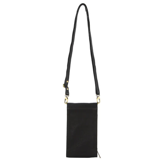 Pierre Cardin Ladies Leather Cross Body Bag/Wallet Bag/Clutch Wallet - Black-3