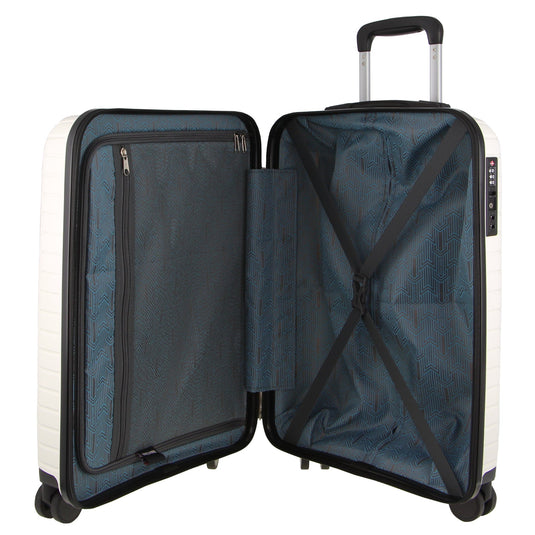Pierre Cardin 76cm Large Hard-Shell Suitcase Travel Luggage Bag - White-3