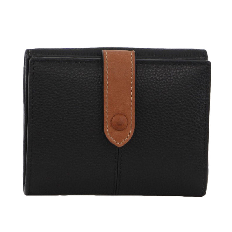 Load image into Gallery viewer, Pierre Cardin Womens Leather Bi-Fold Tab Wallet Ladies - Black-2
