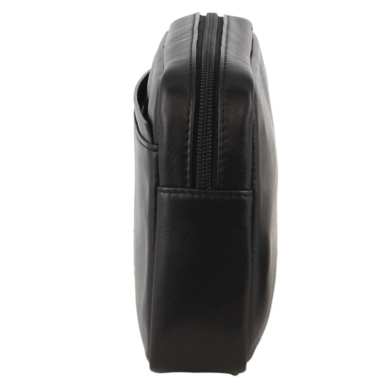 Load image into Gallery viewer, Pierre Cardin Mens Leather Travel Organizer in Black/Navy-3
