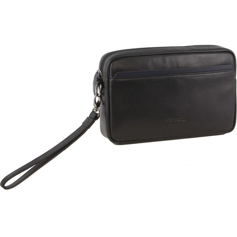 Load image into Gallery viewer, Pierre Cardin Mens Leather Travel Organizer in Black/Navy-0
