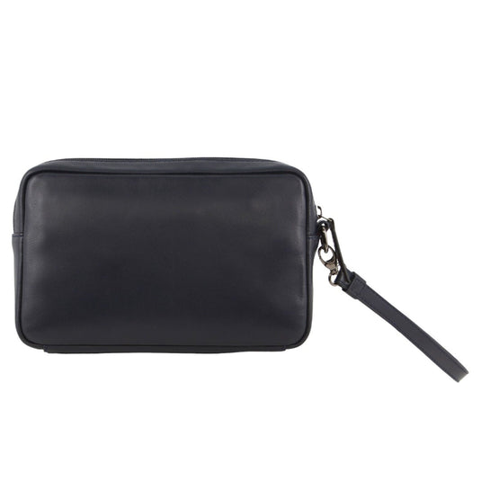 Pierre Cardin Mens Leather Travel Organizer in Navy/Black-2