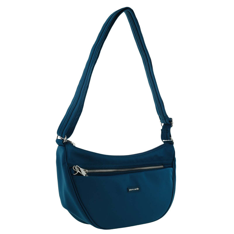 Load image into Gallery viewer, Pierre Cardin Slash Proof Anti Theft RFID Nylon Crossbody Bag in Turquoise-1
