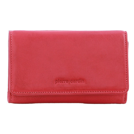 Pierre Cardin Womens Soft Italian Leather RFID Purse Wallet Rustic - Pink-2