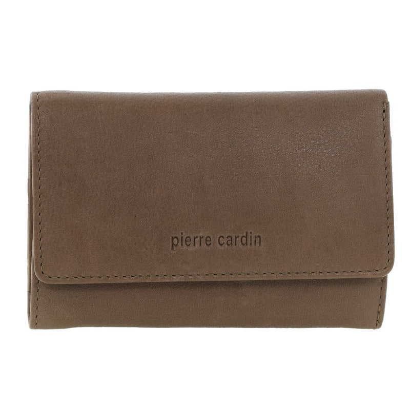 Load image into Gallery viewer, Pierre Cardin Womens Soft Italian Leather RFID Purse Wallet Rustic - Taupe-3
