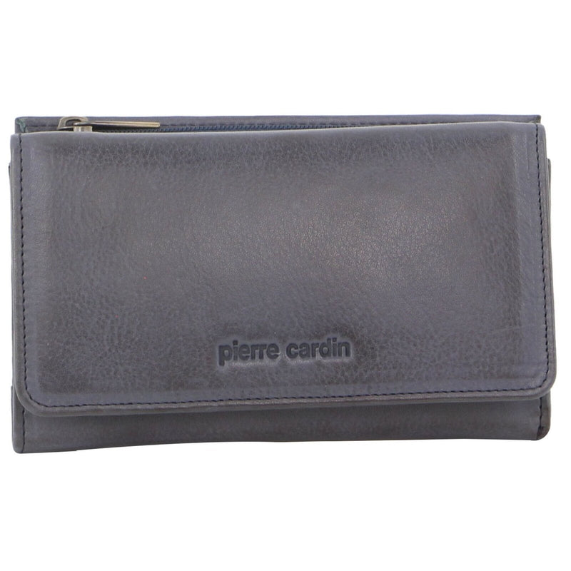 Load image into Gallery viewer, Pierre Cardin Womens Soft Italian Leather RFID Purse Wallet Rustic - Teal-2
