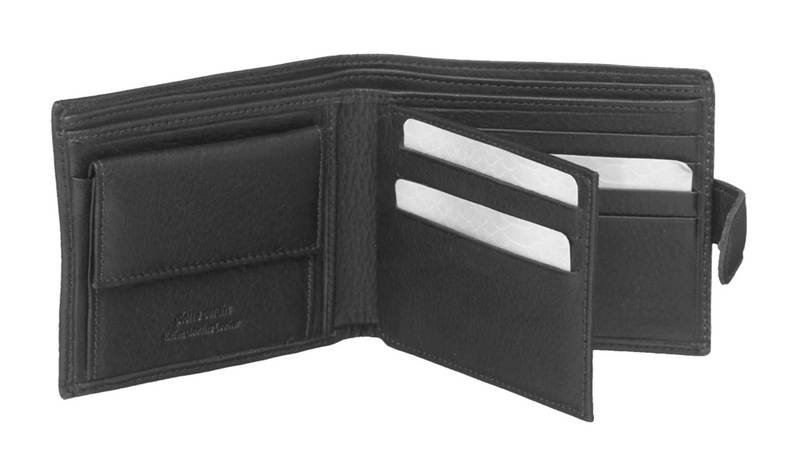 Load image into Gallery viewer, Pierre Cardin Mens Genuine Soft Italian Leather RFID Wallet - Black-0
