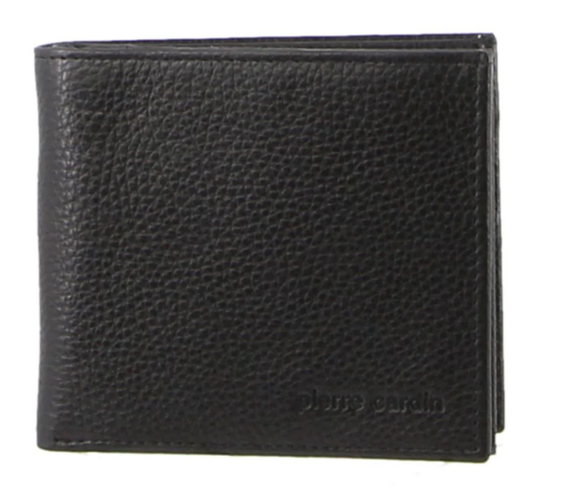 Load image into Gallery viewer, Pierre Cardin Mens Tri Fold Leather Wallet w/ RFID Protection - Black-2
