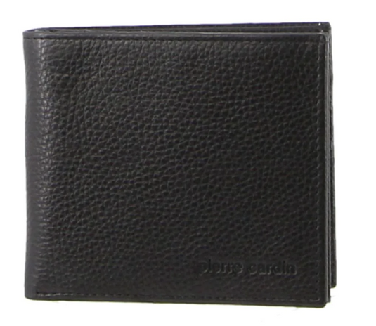 Pierre Cardin Mens Tri Fold Leather Wallet w/ RFID Protection - Black-2