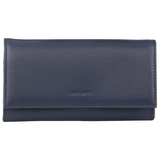 Pierre Cardin Ladies Womens Soft Italian Leather RFID Purse Wallet - Navy-2