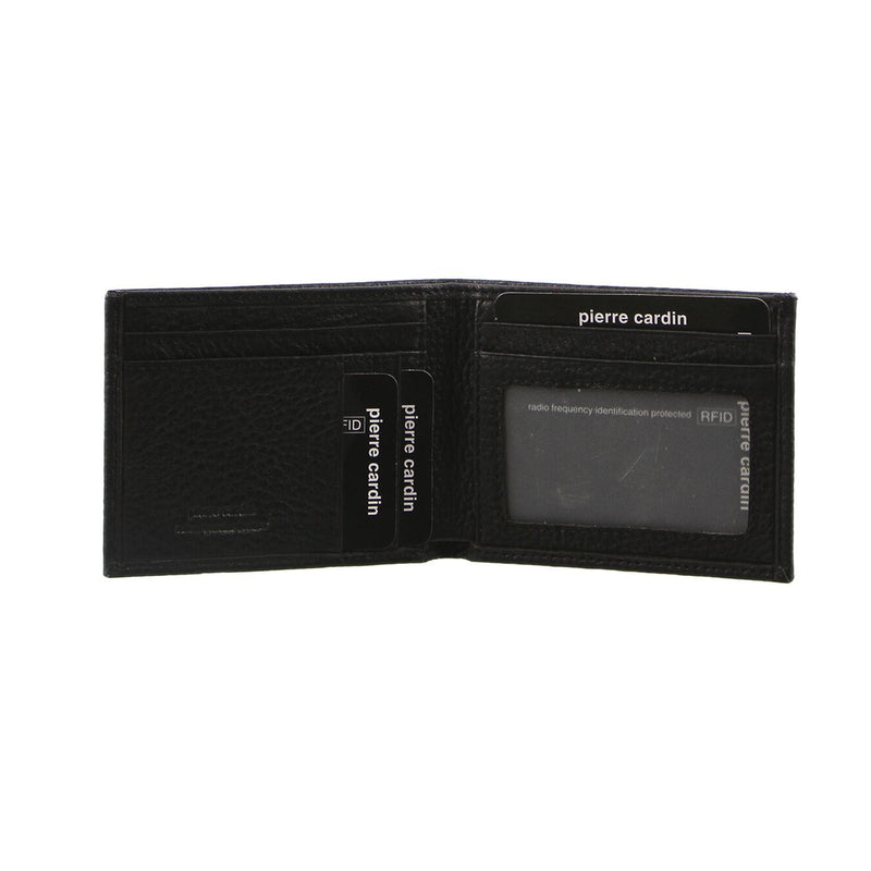 Load image into Gallery viewer, Pierre Cardin Mens Genuine Italian Soft RFID Bifold Slim Wallet - Black-0
