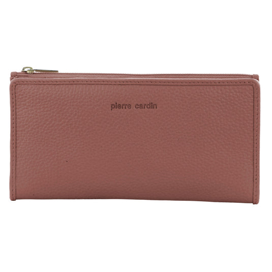 Pierre Cardin Ladies Womens Soft Italian Leather RFID Purse Wallet in Casia Rose-2