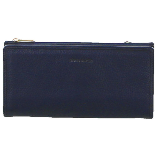 Pierre Cardin Ladies Womens Genuine Leather RFID Purse Wallet - Navy-2
