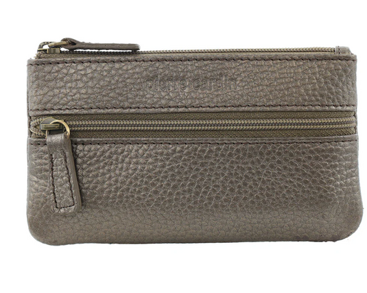 Pierre Cardin Womens Genuine Leather RFID Coin Purse Wallet - Bronze-1