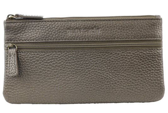Pierre Cardin Leather Wallet Case for Phone and Coins in Bronze-0