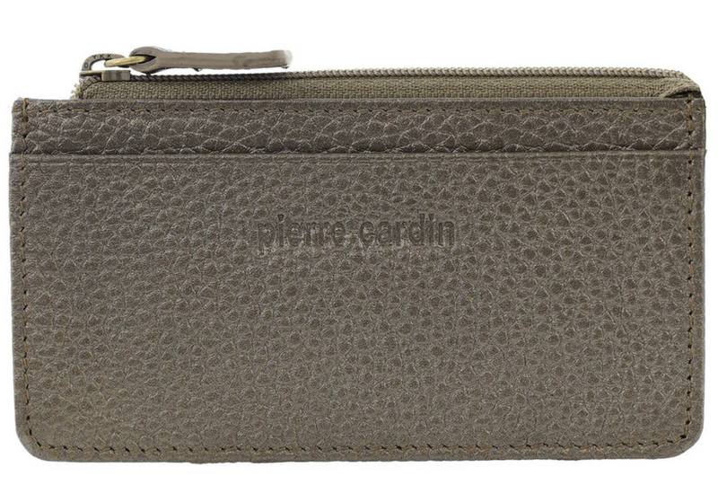 Load image into Gallery viewer, Pierre Cardin RFID Leather Coin Purse Wallet w/ Keyring in Bronze-1
