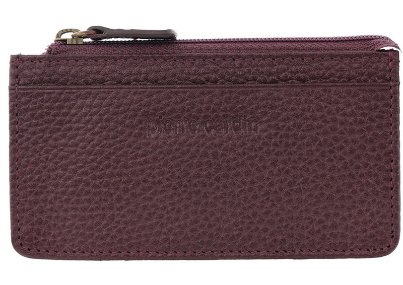 Load image into Gallery viewer, Pierre Cardin RFID Leather Coin Purse Wallet w/ Keyring in Shiraz-1

