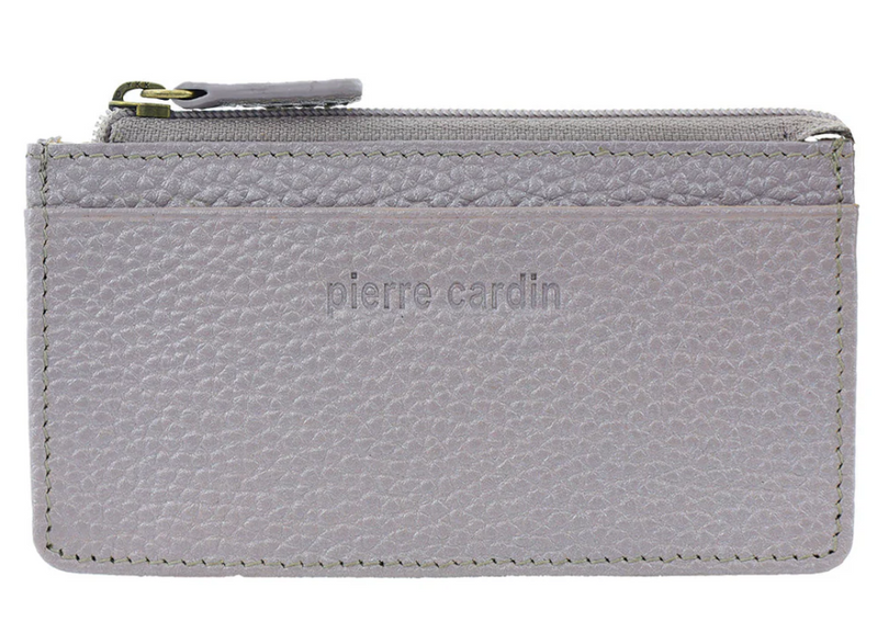 Load image into Gallery viewer, Pierre Cardin RFID Leather Coin Purse Wallet w/ Keyring in Titan-1
