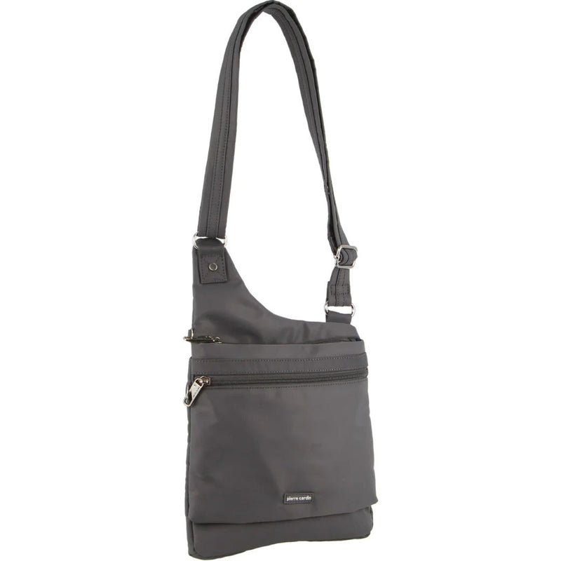 Load image into Gallery viewer, 2Pc Set Pierre Cardin RFID Cross Body Bag Anti-Theft Slash Proof - Navy and Grey-4
