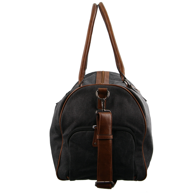 Load image into Gallery viewer, Pierre Cardin Canvas Mens Travel Bag Duffle Weekend Overnight Business Luggage - Black-2
