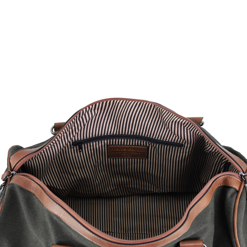 Load image into Gallery viewer, Pierre Cardin Canvas Mens Travel Bag Duffle Weekend Overnight Business Luggage - Black-3
