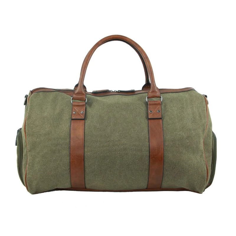Load image into Gallery viewer, Pierre Cardin Canvas Mens Travel Bag Duffle Weekend Overnight Business Luggage - Brown-2
