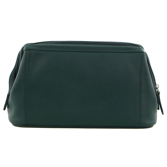 Pierre Cardin Mens Rustic Leather Toiletry Case Bag Travel - Zirkon-2