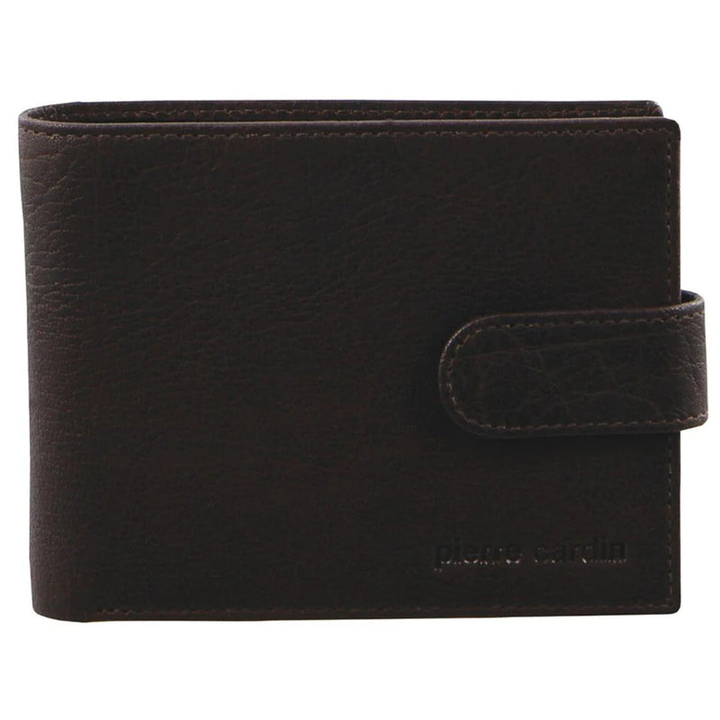 Load image into Gallery viewer, Pierre Cardin Mens Leather Wallet Flap Credit Card Slots RFID Protected - Brown-2
