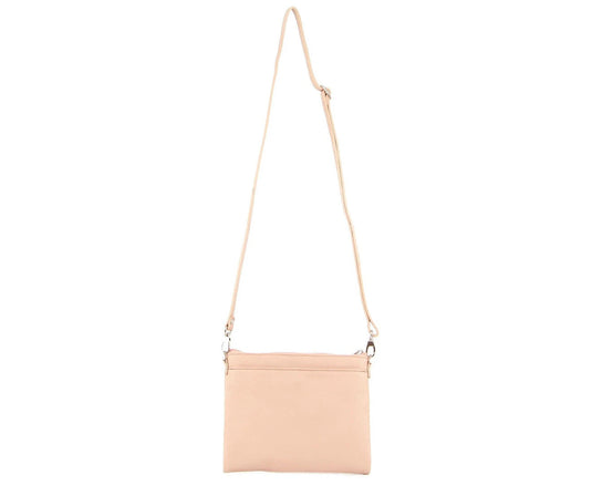 Pierre Cardin Ladies Cross Body Bag Leather Clutch Shoulder Sling Womens  - Blush-0