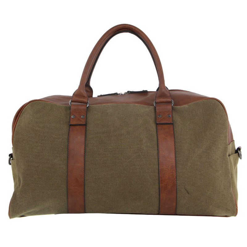 Load image into Gallery viewer, Pierre Cardin Mens Canvas Travel Overnight Bag Business Luggage Duffel Weekend - Brown-2
